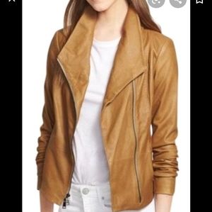 Vince scuba leather jacket